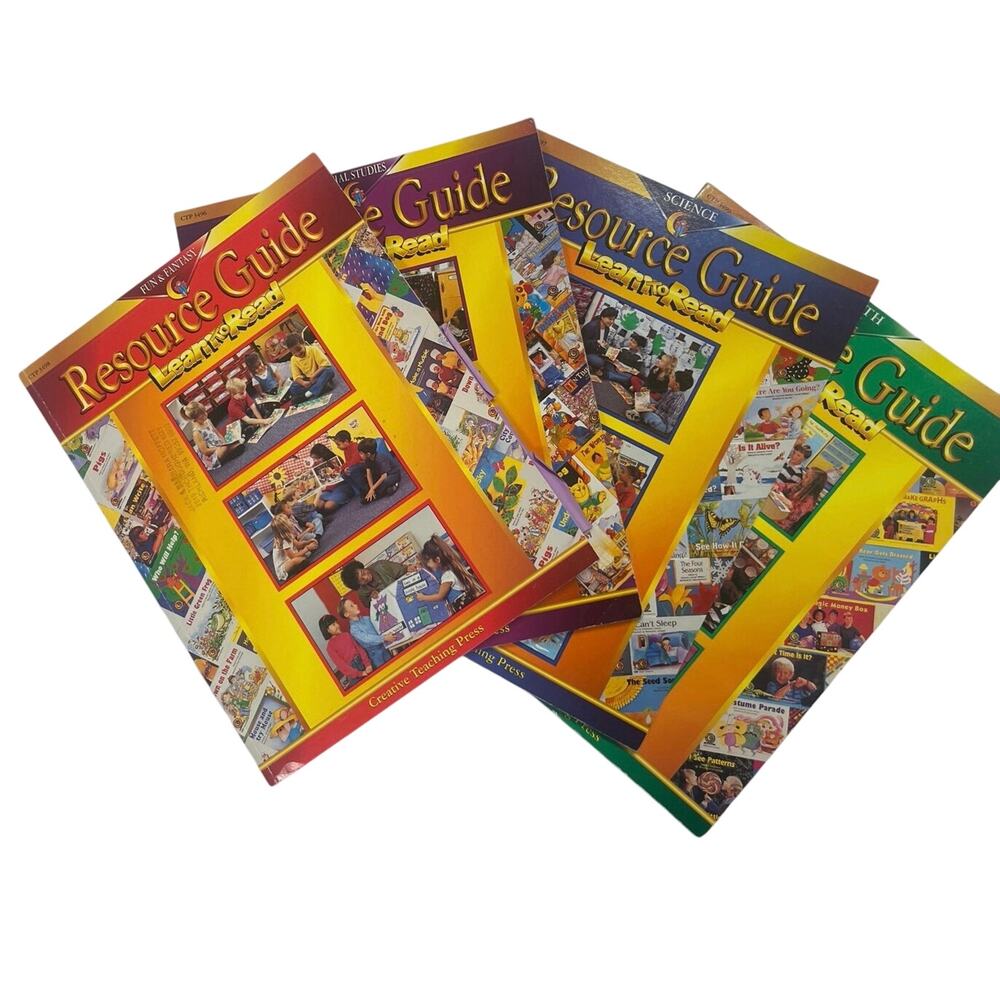 Lot of 4 Creative Teaching Press Learn to Read Resource Guides Math Science